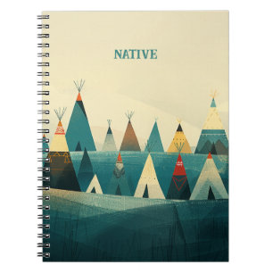 Cuaderno Tiendas nativas de tribus estadounidenses