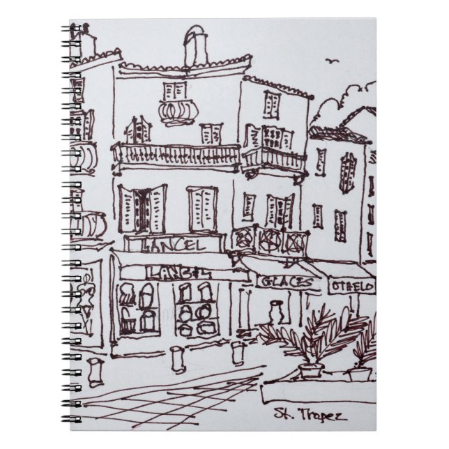 Cuaderno Tiendas Saint-Tropez| Riviera francesa, Francia (Frente)