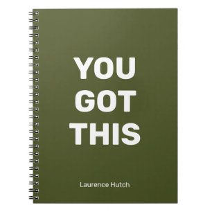 Cuaderno Tienes Este Minimalista Verde Su nombre