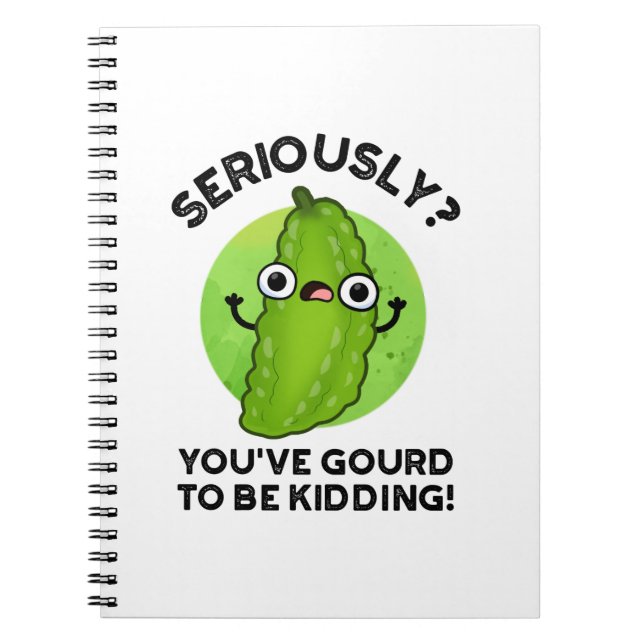 Cuaderno Tienes Gourd de estar dando vueltas a Veggie Pun (Frente)
