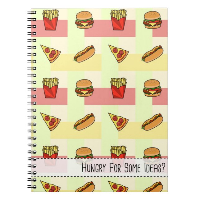 Cuaderno ¿Tienes Hambre De Algunas Ideas? -Cuaderno de espi (Frente)