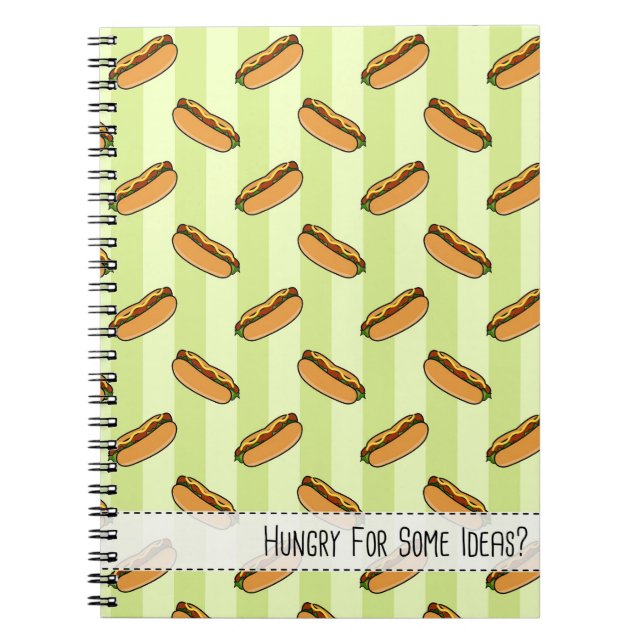 Cuaderno ¿Tienes Hambre De Algunas Ideas? (Perro caliente)  (Frente)