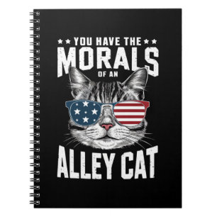 Cuaderno Tienes la moral de un gato callejero chiste divert