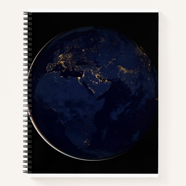 Cuaderno Tierra completa con luces de la ciudad (Anverso)