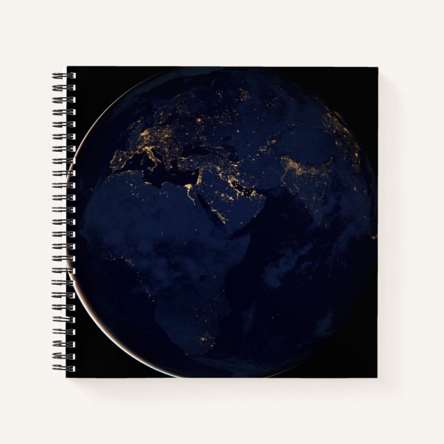 Cuaderno Tierra completa con luces de la ciudad (Anverso)
