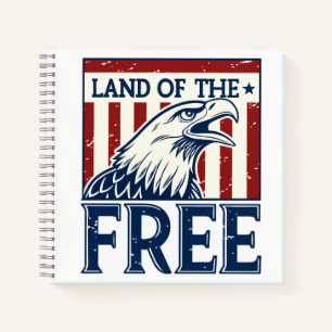 Cuaderno Tierra de libre - Gráfico de águila de los Estados