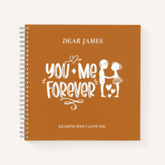 Cuaderno Tiger Eye Naranja Razones Por Las Que Te Amo Portá