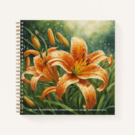 Cuaderno Tiger Lily Symbolism