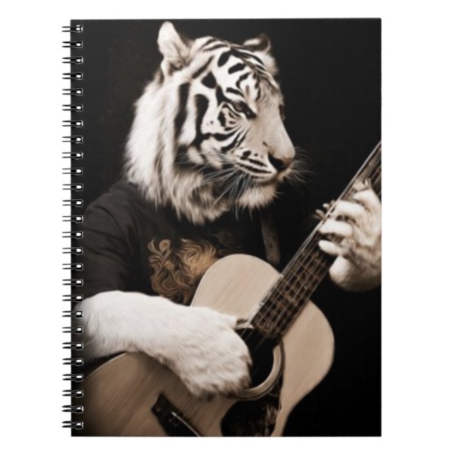 Cuaderno Tiger Strings – Elegant Musical Art (Frente)