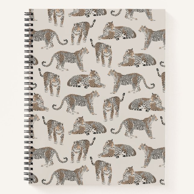 Cuaderno Tigre animal rosa rosa moderno (Anverso)