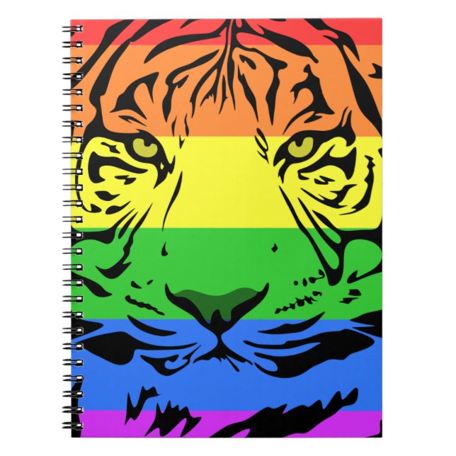 Cuaderno Tigre arcoiris (Frente)