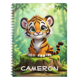 Cuaderno Tigre Bebé | Arte de Guardería Infantil de Dibujos