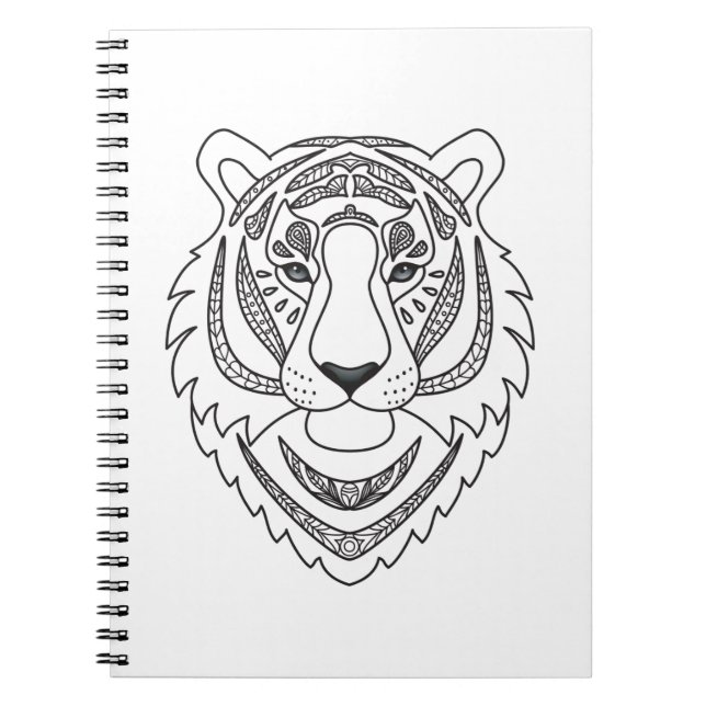 Cuaderno Tigre blanco inspirado (Frente)