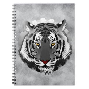 Cuaderno Tigre Blanco Y Negro