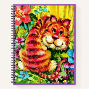 Cuaderno tigre colorido