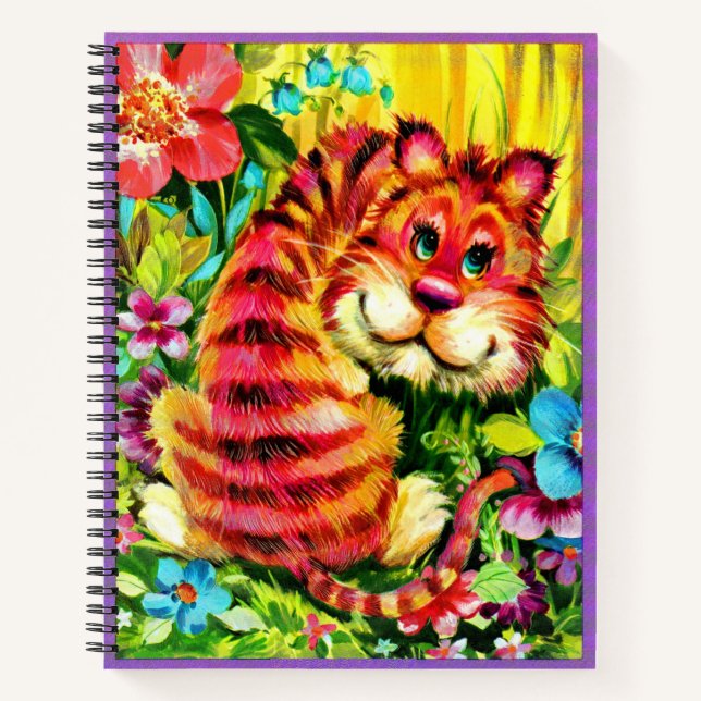 Cuaderno tigre colorido (Anverso)