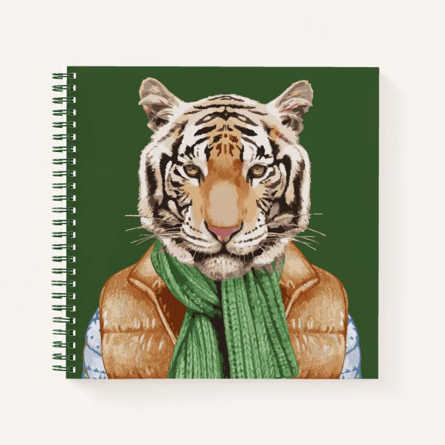 Cuaderno Tigre de chaleco inferior (Anverso)