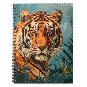 Cuaderno Tigre de época: Nostalgia majestuosa
