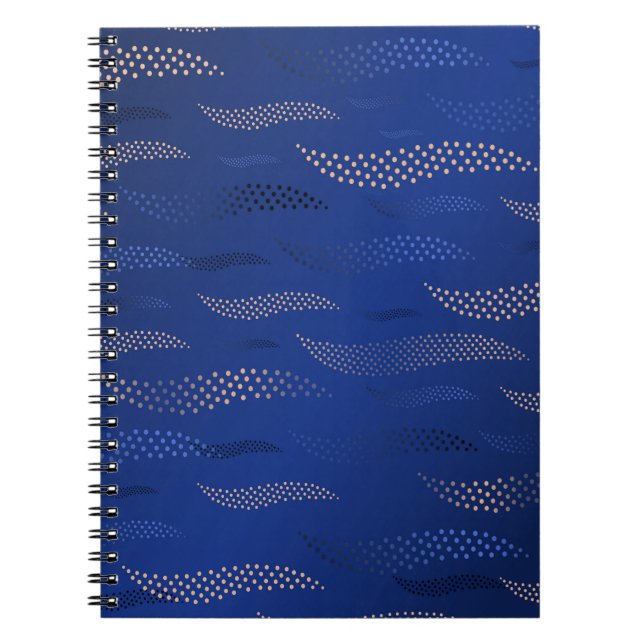 Cuaderno Tigre de ondas (patrón estilizado) 2 (Frente)