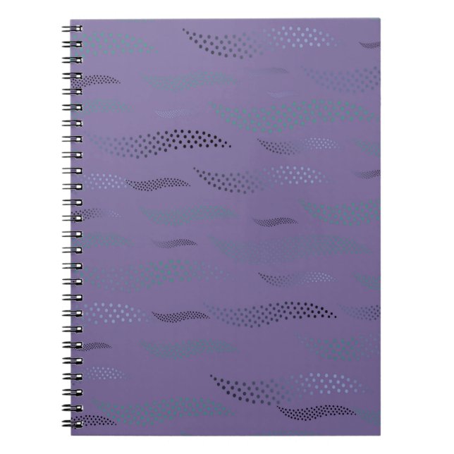 Cuaderno Tigre de ondas (patrón estilizado) 9 (Frente)