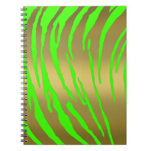 Cuaderno Tigre de oro tiras verdes