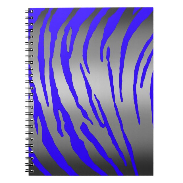 Cuaderno Tigre de plata tira azul (Frente)