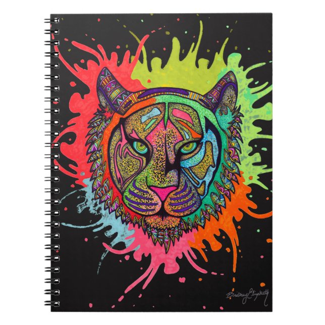 Cuaderno Tigre del arco iris (Frente)