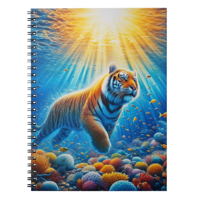 Cuaderno Tigre dentro del océano (Frente)