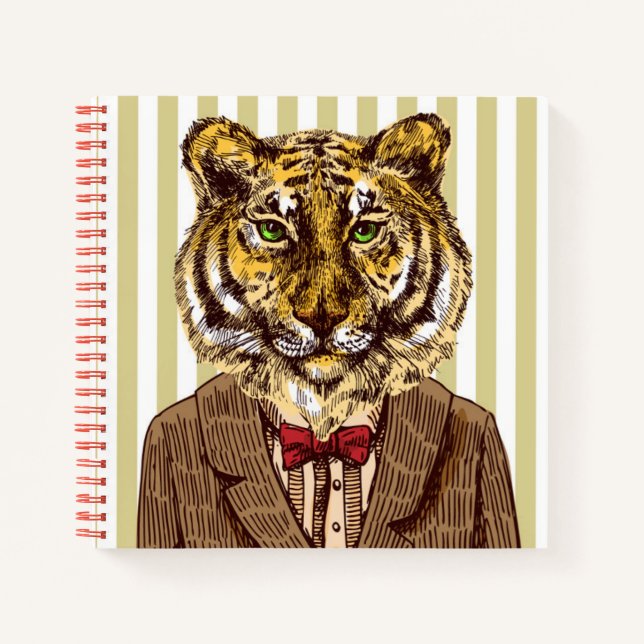 Cuaderno Tigre En El Desgaste De La Noche (Anverso)
