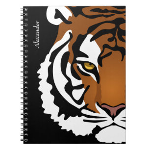Cuaderno Tigre, Gato Salvaje sobre Negro