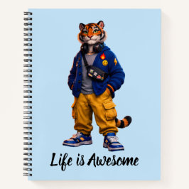 Cuaderno Tigre Genial en Arte de Ropa Urbana - Tigre de Est