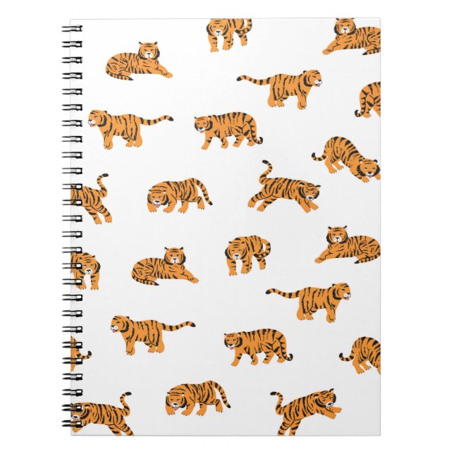 Cuaderno Tigre japonés: el doodle vintage no tiene cabida (Frente)