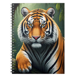 Cuaderno Tigre majestuoso en la selva