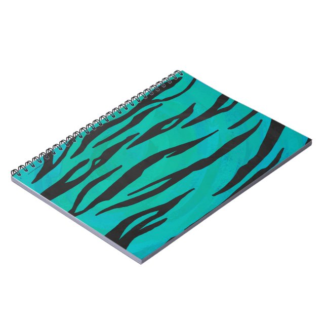 Cuaderno Tigre negro e impresión Verde azulada (Lado Izquierdo)