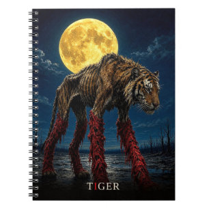 Cuaderno Tigre Piernas Brillantes gótico Surrealista