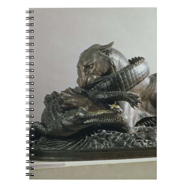 Cuaderno Tigre que devora un cocodrilo, 1832 (bronce) (Frente)
