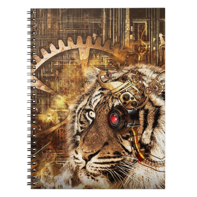 Cuaderno Tigre Steampunk (Frente)