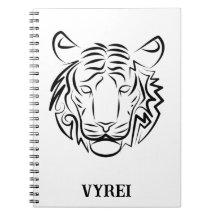 Tigre tribal blanco y negro