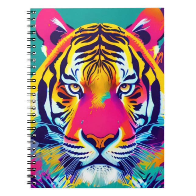Cuaderno Tigre tropical | Diario de bloc de notas (Frente)