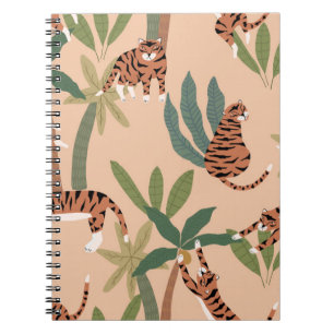 Cuaderno Tigres de verano palmeras exóticas