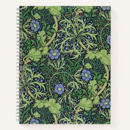 Cuaderno Time de cobalto de algas marinas - William Morris