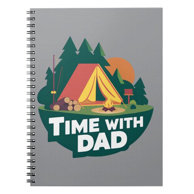 Cuaderno Time With Dad (Tiempo con papá) - Portátil de foto (Frente)