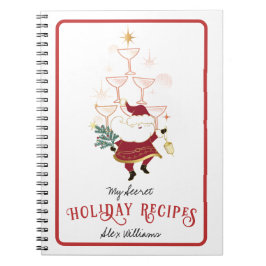 Cuaderno Tini Bit Merry Martini Christmas Santa Recipes