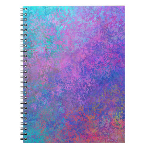 Cuaderno Tinta de alcohol arcoiris, resplandeciente resumen