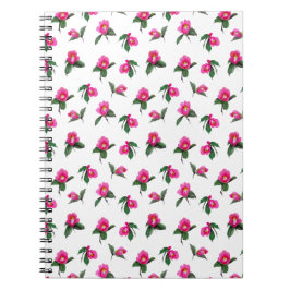 Cuaderno Tinta de color rosa camellia sumie y pintura acuar