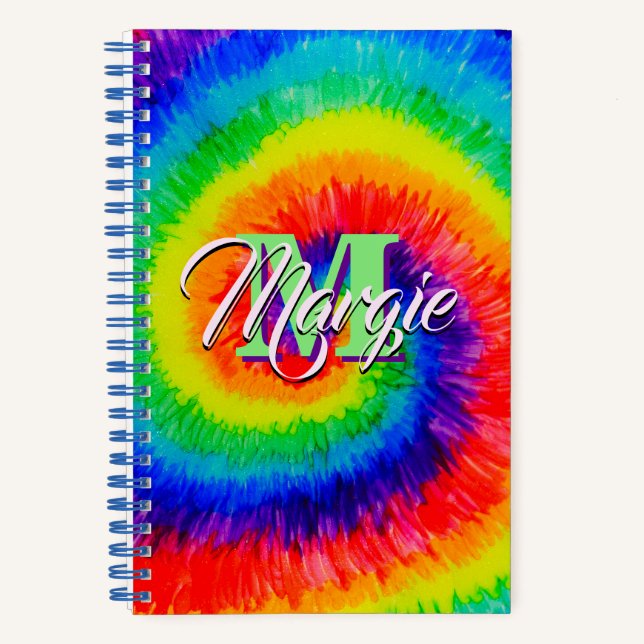 Cuaderno Tinta de tinta de tinte de arcoiris para alcohol (Anverso)