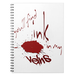 Cuaderno Tinta en mis Venas