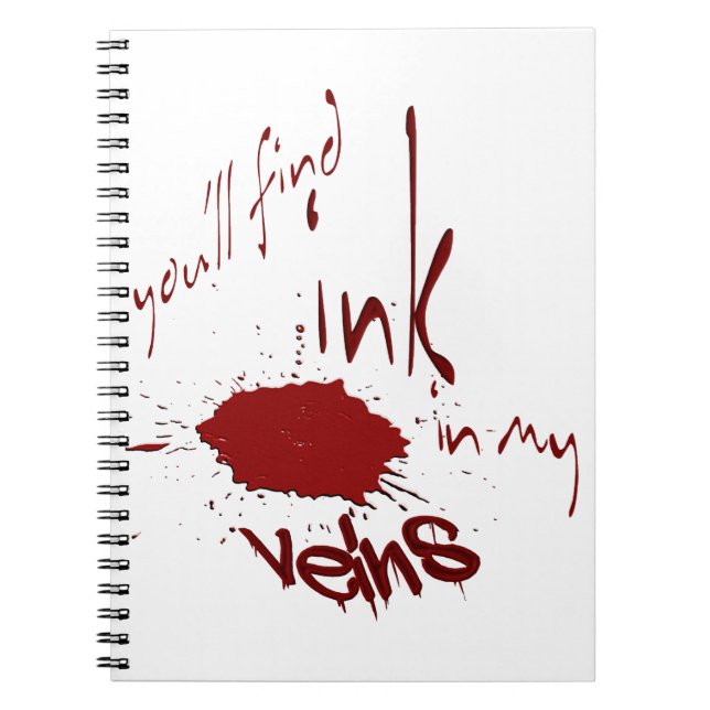 Cuaderno Tinta en mis Venas (Frente)