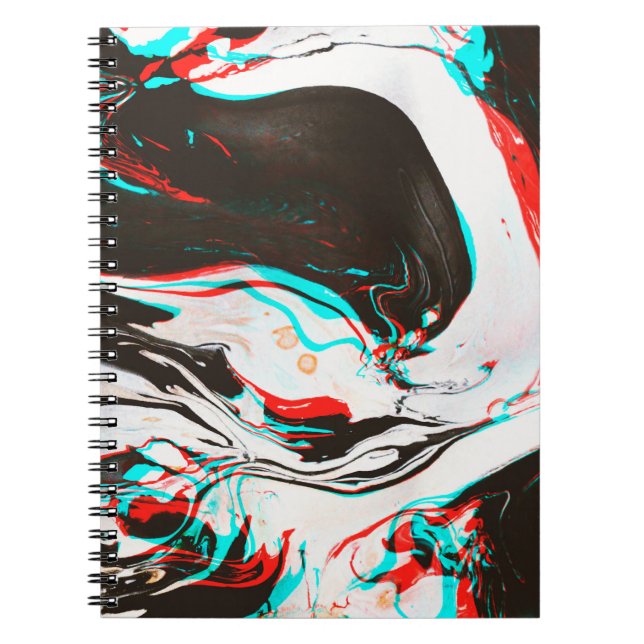 Cuaderno Tinta Marcada: Textura Glitch distorsionada. (Frente)