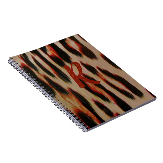 Cuaderno Tinta roja leopardo (Lado Derecho)